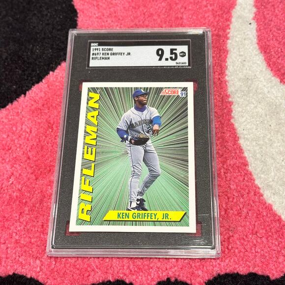 Ken Griffey Jr. – 1991 Score Rifleman #697 – PSA 9 Mint – As Pictured - Picture 2 of 6